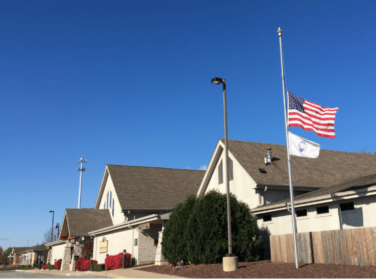 West View Flag Half Staff 102918