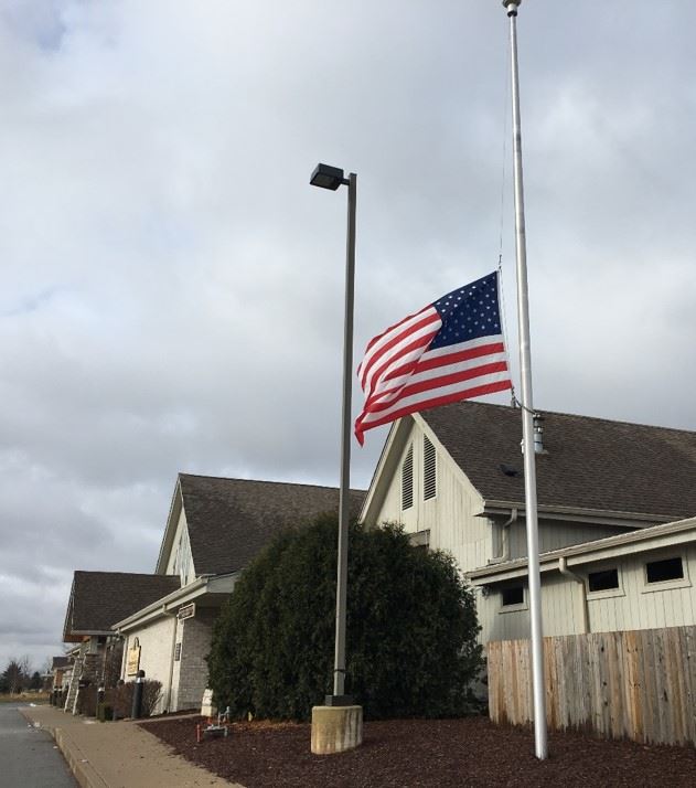 18-120318 Flag Half Staff