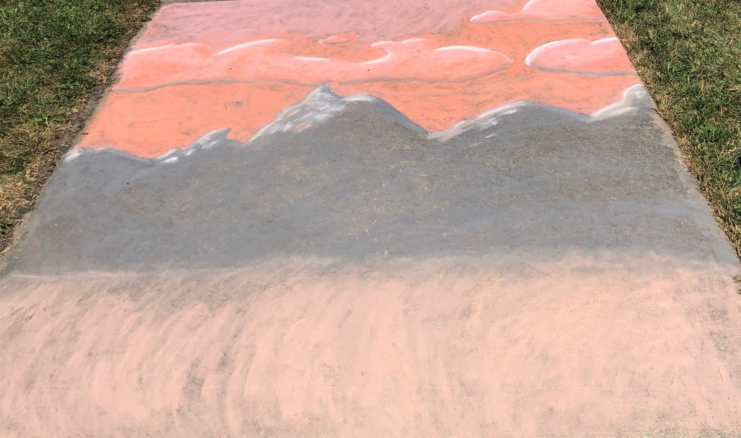 Chalk square mountain