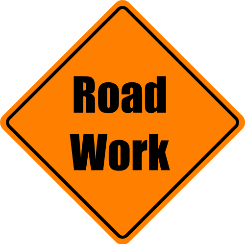 Road Work Sign