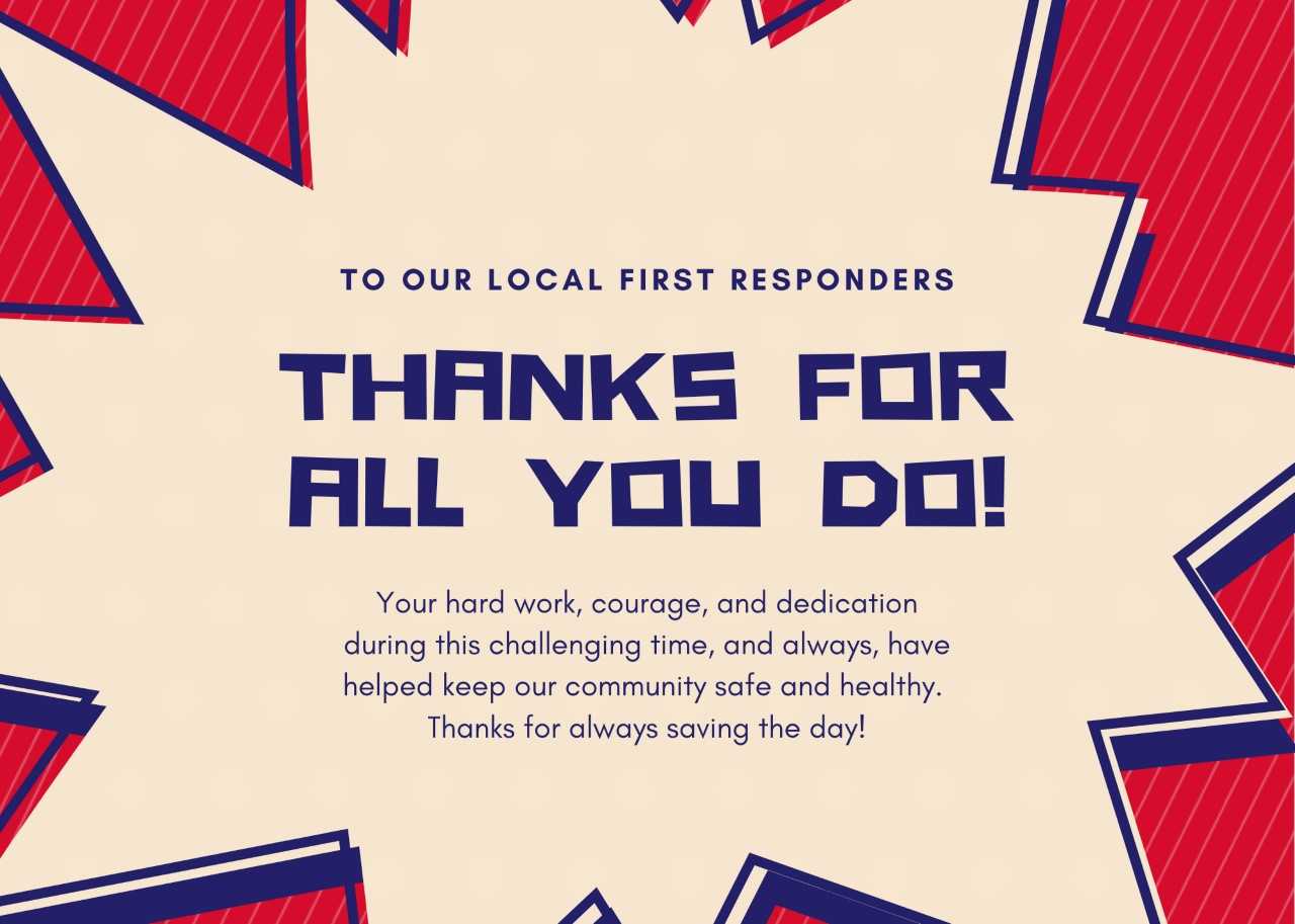 Thank You First Responders