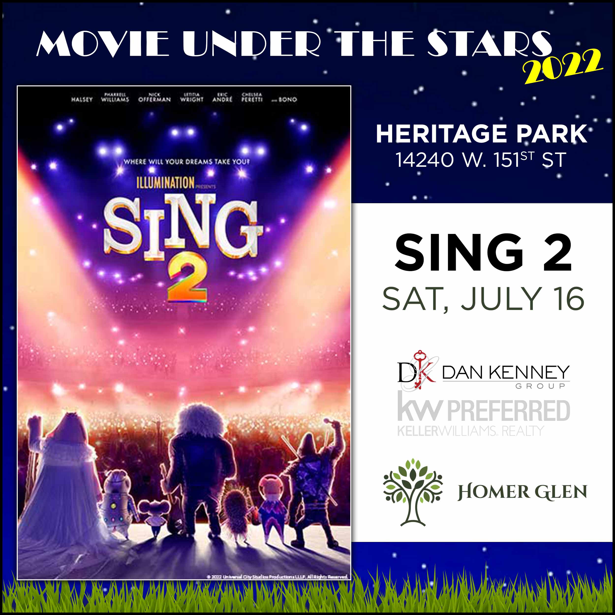 Movie Under the Stars, Sing 2, Square