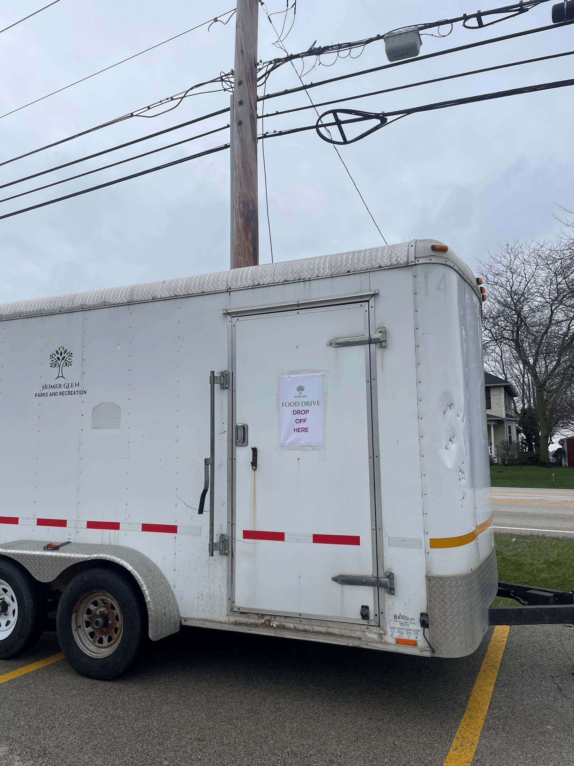 Trailer door drop off here