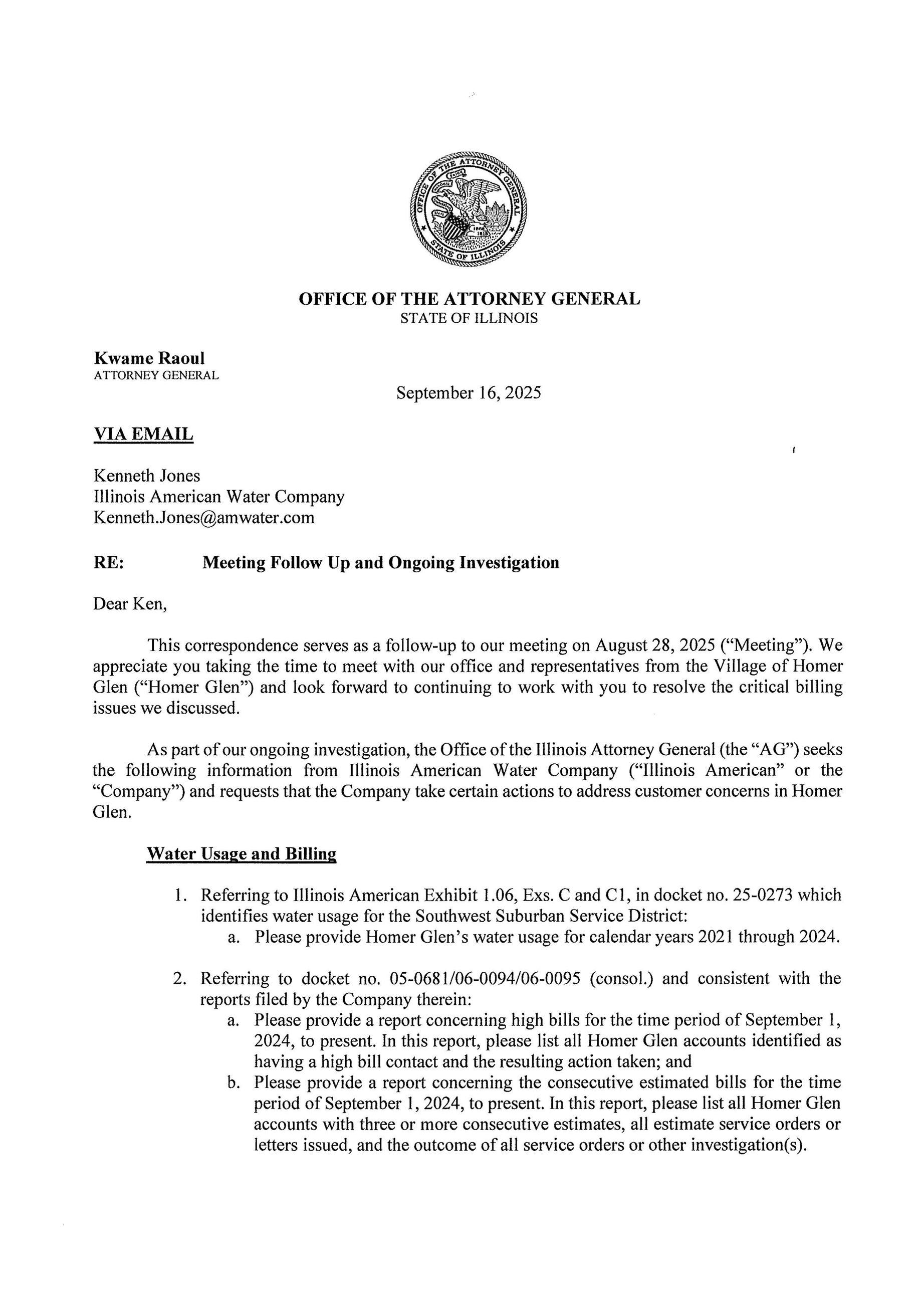 IAW Attorney General Email 1